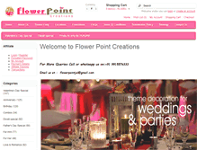 Tablet Screenshot of flowerpointonline.com